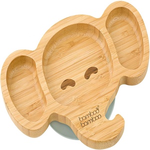 Cute Cartoon Design <b>Tray</b> and Handcrafted Wooden Irregular <b>Dinner</b> Plate Set for Kids Dining and Baby Food - Product Image 1