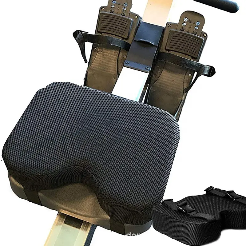 फैक्टरी वाणिज्यिक जिम उपकरण फोम चलती रोइंग मशीन सीट कुशन के साथ पट्टियाँ कश्ती सीट पैड डिजाइन