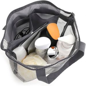 Sac de Douche Pliable Léger à Séchage Rapide en Maille avec Poches Zippées, Sac de Bain Portable pour la Gym et le Voyage - Product Image 3