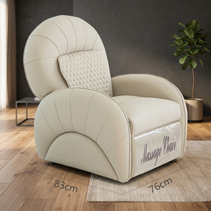 Sillón Reclinable de Cuero Moderno con Función de Masaje Eléctrico, Mueble de Salón con Diseño Contemporáneo, Silla de Descanso Giratoria - Product Image 2
