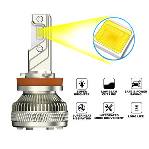 Nuevo faro de coche <span class=keywords><strong>LED</strong></span> D16 de alta potencia 45W 4500LM con 3 tubos de cobre 12V Canbus Compatible con lámpara de bombilla H1 H4 H7 H11 para BMW - Product Image 4