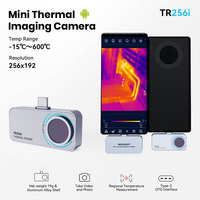Mini caméra thermique de détection HDavec 6 palettes de couleurs Caméra thermique polyvalente avec alarme de température Connectez-vous avec le mobile