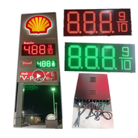 18 pouces 8.889/10 station-service numérique diesel régulière à LED avec affichage LED pour le prix du gaz