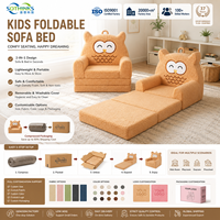 Canapé-lit pour enfants, petit, en peluche, avec coussin en éponge, canapé extensible 2 en 1, compressé et pliable, pour salle de jeux