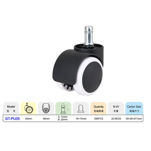 Cadeira de escritório <span class=keywords><strong>Caster</strong></span> Rodas Fabricantes 50mm 2 Inch Double <span class=keywords><strong>Wheel</strong></span> <span class=keywords><strong>Caster</strong></span> Piso Protegendo Funiture Nylon <span class=keywords><strong>Caster</strong></span> - Product Image 2