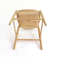 Tabouret de bar confortable au design minimaliste moderne, chaise haute en bois massif pour la maison ou les bars et restaurants