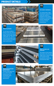 0.5mm 1mm SS 304 316 2205 4*8 feet tấm 316 thứ cấp thép không gỉ tấm thép không gỉ tấm - Product Image 5