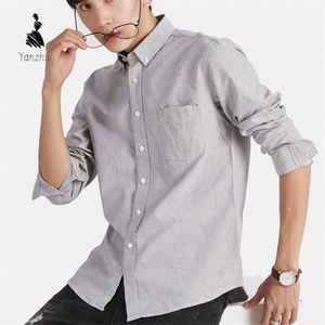 Camisa de Hombre Nueva, Sin Planchado, Tallas S-4XL, Moderna y Casual, Versátil, de Algodón <span class=keywords><strong>Oxford</strong></span>, de Manga Larga - Product Image 1