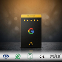 Carte de robinet NFC haute fréquence 13.56Mhz Carte de visite Google Review Paiements sécurisés