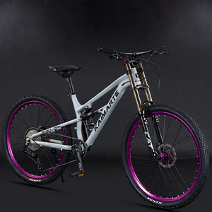 Bicicleta de Montaña Downhill de 27.5 Pulgadas con Cuadro de Aluminio, Horquilla de Aire, Frenos de Disco de Aceite con Amortiguación Multivelocidad y Neumáticos 27.5x2.1 - Product Image 1