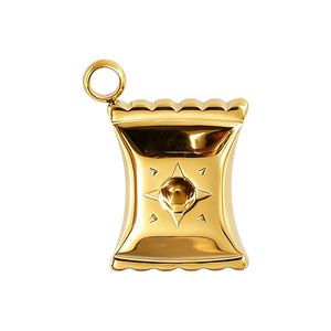 Pendentif en acier inoxydable motif étoile 3D pour sac à bonbons, idéal pour collier, bracelet, porte-clés DIY - Product Image 5