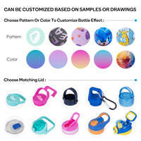 Botella de Agua de 12oz para Sublimación, Libre de BPA, Linda y Personalizada, Termo Escolar con Correas Cruzadas para Niños