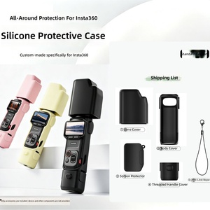 Étui de protection pour Insta360 Luna Ultra, housse en silicone souple anti-rayures, accessoires pour caméra d'<span class=keywords><strong>action</strong></span> avec dix options de couleurs - Product Image 4