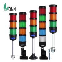 Lampu Menara Alarm Audio-Visual Multi-layer ONN LED Tiga Warna IP65 Tahan Lama 50000 Jam, Bersertifikasi FCC CE ROHS