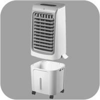 Refroidisseur d'air évaporatif silencieux et compact de 80 W à prix compétitif, avec réservoir d'eau de 20 L et minuterie de 12 h