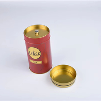 Kaleng Kopi Bulat Custom dengan Tutup Dalam 4-Piece, Kotak Timah Food Grade