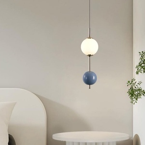 Factory Price Interior Decoration Ball <b>Globe</b> Pendant Lamp Colorful Iron Plastic Hanging Fixture Dining Project <b>Light</b> - Product Image 5