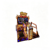 Machine de jeu d'arcade en plastique à récompenses, 2 joueurs, à monnayeur/billets, jeu Crazy Hunting Running, version anglaise, pour centres de divertissement