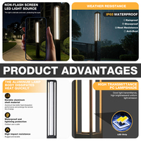 Nueva Llegada: Lámparas LED de Jardín con Forma Cuadrada para Patio y Parque, de Aluminio, Resistentes al Calor, con Clasificación IP65 a Prueba de Agua, 30W, para Exteriores