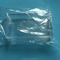 Boîte en plastique PP transparente à fermeture à pression, logo personnalisé, conteneur de rangement transparent, boîte de présentation avec couvercle pour cosmétiques, artisanat