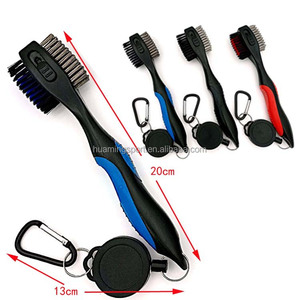 Cepillo de Golf de Alta Calidad, Mejorado, Cómodo, Antideslizante, Retráctil, de Doble Cara, para Limpieza de Palos de Golf, Accesorios de Golf - Rojo - Product Image 3