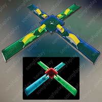 Location d'équipement de simulateur de golf intérieur mobile mini terrain de golf carré LED parc d'attractions durable terrains de jeux marque Songfa