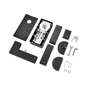 Ressort de sol moderne à tête carrée pour porte vitrée battante, installation encastrée au sol, en acier inoxydable, réglable - Product Image 6