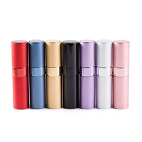 Vaporisateur en métal échantillon personnel 10ml voyage facile à remplir rotatif étiquette privée parfum personnalisé peint décante bouteilles de parfum 10ml