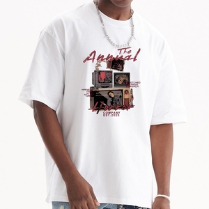 High Quality Blank Custom Tshirt 100% Cotton Custom Screen Printing T-shirt for Men Casual Streetwear Promotional T Shirts