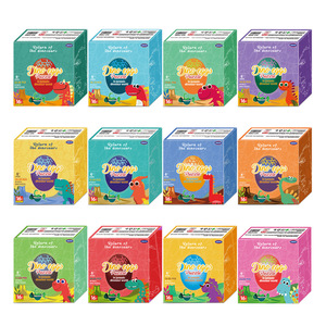 Bán buôn <span class=keywords><strong>4D</strong></span> Stereo Lắp Ráp Khủng long mô hình với 48 trứng nhựa 16 cái/Hộp ghép hình câu đố đồ chơi nhà máy Nhựa Khủng long mô hình - Product Image 3