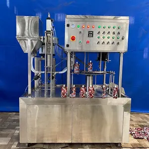 ice cream spout pouch filling machine / soft ice cream pouch filling capping machine