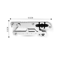 Couteau utilitaire multifonctionnel portable en acier inoxydable pour l'extérieur, coupe-papier, ouvre-boîte, petit couteau, outil combiné