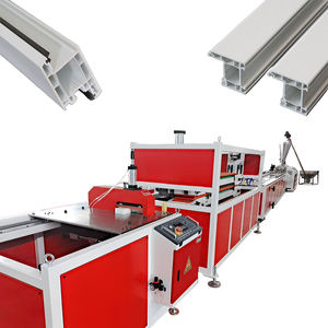 Ligne d'extrusion de profilés de fenêtres et de portes en <span class=keywords><strong>PVC</strong></span>, haute productivité, double vis, moule personnalisé avec capacité de pelletisation - Product Image 1