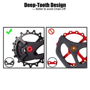 KACTUS 18TSRX desviador trasero de cerámica de fibra de carbono 12T - 18T polea guía rueda MTB bicicleta de carretera accesorios para <span class=keywords><strong>SRAM</strong></span> X1 XX1 GX <span class=keywords><strong>NX</strong></span> - Product Image 3