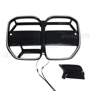 Car LED Bumper Grill Decorative Cover <strong>Trim</strong> <strong>Racing</strong> Grille Body Kit Front Bumper Grill For BMW 4 Series 2-Door G22 2021-2025 - Product Image 3