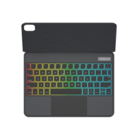 Casing Keyboard ajaib, casing Keyboard ajaib dengan layar untuk iPad Air 11 inci, untuk iPad Pro 13 inci, penyangga mengambang, Trackpad Multi sentuh