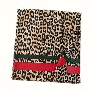 Écharpes en laine pashmina de qualité supérieure, chaudes et épaisses, à motif léopard, pour femmes, longues, multifonctions, pour activités de plein air - Product Image 5