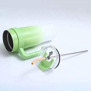 แก้วน้ำเก็บอุณหภูมิแบบมีหูจับและหลอดดูด ขนาด 40 ออนซ์ สกรีนโลโก้ได้ - Product Image 3