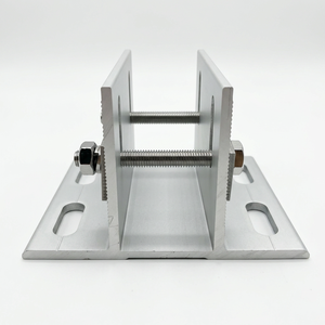 Adjustable Solar PV Base Support Kit Knurled <b>Clamping</b> Plates Stainless Hardware For Ground & Carport Solar Mounting <b>Frame</b> - Product Image 4