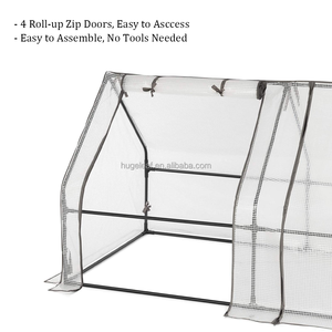 Invernadero Portátil Moderno de Metal para Jardinería, Mini Túnel de Cultivo, Plegable, con Puertas Enrollables con Cierre - Product Image 4