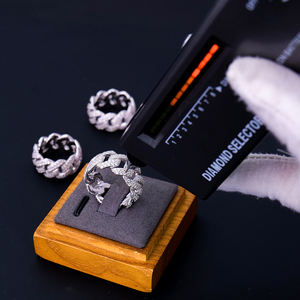 Anillo Cubano de Plata 925 con Baño de Rodio, 9mm, Tallas 7-11, Joyería Fina Personalizada para Hombre y Mujer - Product Image 3