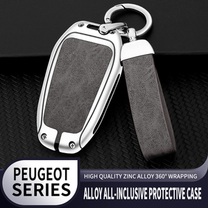 Étui de protection pour clé de voiture en métal avec logo personnalisé pour Peugeot 208 308 408 508 2008 3008 4008 5008 Citroën C1 C2 C3-XR C4 C6 Picasso DS <span class=keywords><strong>DS4</strong></span> - Product Image 5