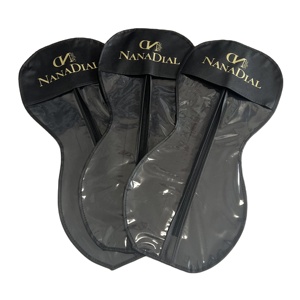Perruque personnalisée de bonne qualité Pvc sac de rangement Extensions de cheveux sac d'emballage avec cintre - Product Image 2