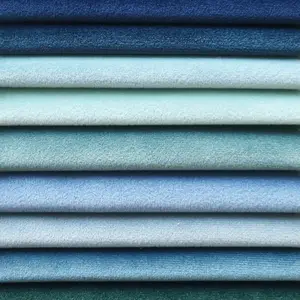 home textile polyester plain holland velvet curtain material price per meter