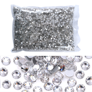 بالجملة حزمة السائبة Flatback الكريستال أب غير الإصلاح الساخن واضحة أحجار الراين ستراس للزينة مسمار الفن - Product Image 3