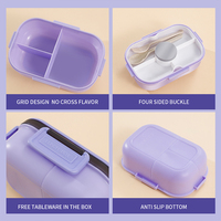 Boîte à lunch scolaire en plastique Yuedisi pour enfants, réutilisable, style mignon, boîte de rangement bento, boîte à lunch bento en plastique PP