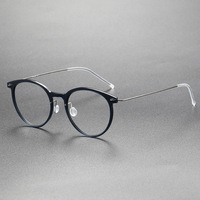 Gafas Ópticas Ovaladas de Diseño Versátil con Marco de Aleación Ligera de Titanio Puro de Alta Calidad MS SH6537 con Logotipo Personalizado