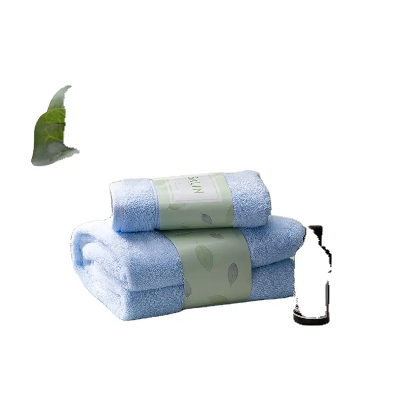 Set Hadiah Handuk Mandi Lembut Grosir 100% Katun Kamar Mandi Hotel Mewah dan Handuk Spa Set Seprai Kualitas Tinggi Handuk 100% Kustom