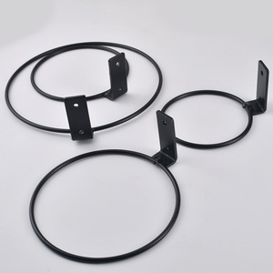 Round Wall Mount <b>Plant</b> Holder 4 5 6 8 Inch Carbon Steel <b>Hooks</b> For Indoor Outdoor Hanging Potted <b>Plants</b> - Product Image 2