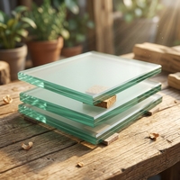 Feuille de verre feuilleté trempé de 6 mm, 8 mm, 10 mm, 12 mm pour l'insonorisation